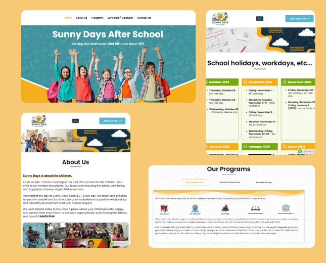 sunnydaysafterschool-com-Web Design-WP-Business 